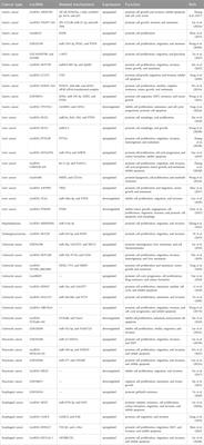 The essential roles of lncRNAs/PI3K/AKT axis in gastrointestinal tumors